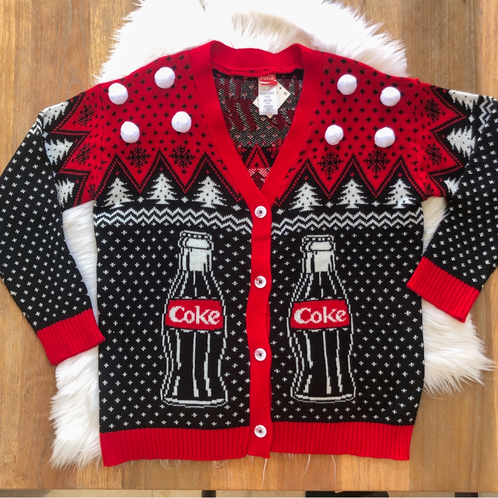 Coke Cola Christmas Sweater Brand New